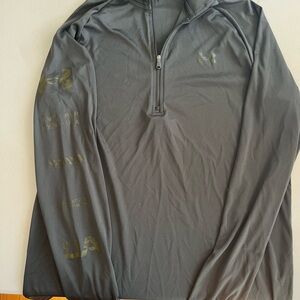 Under Armour Green/Gray Long Sleeve Pullover